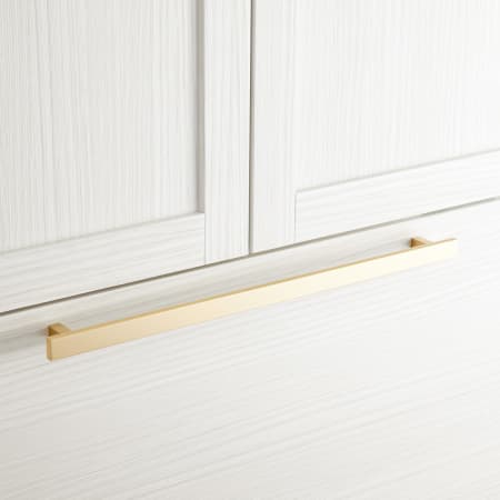 A large image of the Signature Hardware 949471-24 Satin Brass