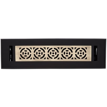 A large image of the Signature Hardware 950758-2-10 Matte Black / Antique Brass