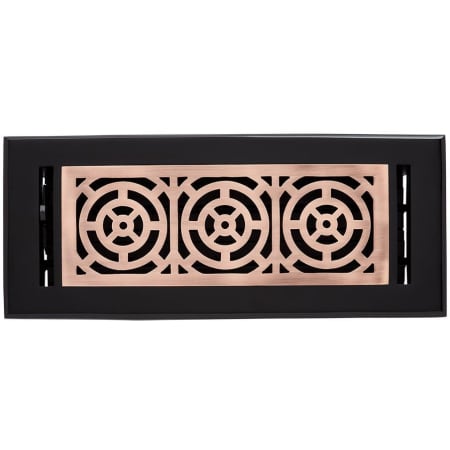 A large image of the Signature Hardware 950758-4-10 Matte Black / Antique Copper