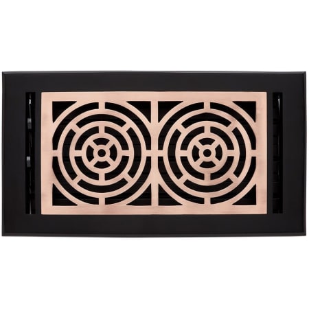 A large image of the Signature Hardware 950758-6-10 Matte Black / Antique Copper