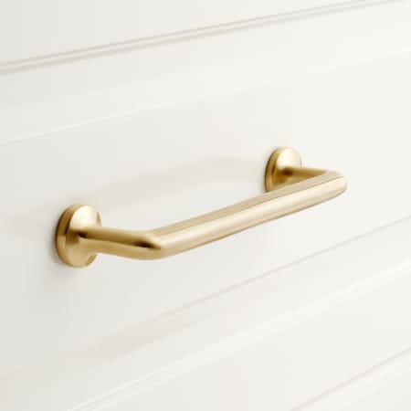 A large image of the Signature Hardware 950866-3 Satin Brass