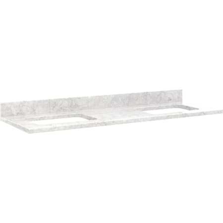 A large image of the Signature Hardware 940381-0-RUMB-S36-NS Carrara Marble