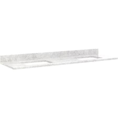 A large image of the Signature Hardware 940489-0-RUMB-S36-NS Carrara Marble