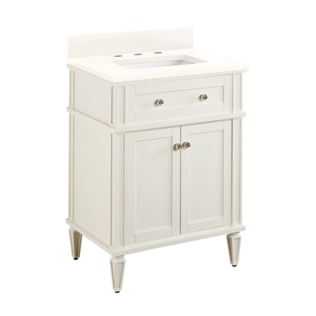 A large image of the Signature Hardware 953348-24-RUMB-8 White / Arctic White