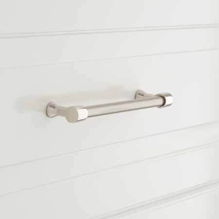 A large image of the Signature Hardware 945977-8 Satin Nickel