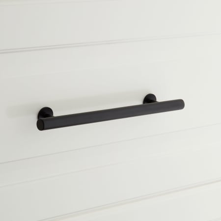 A large image of the Signature Hardware 952992-6 Satin Black