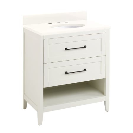 A large image of the Signature Hardware 953346-30-UM-8 White / Arctic White