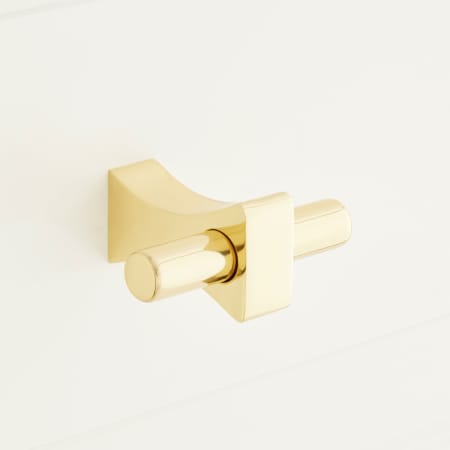 A large image of the Signature Hardware 953012-2 Polished Brass