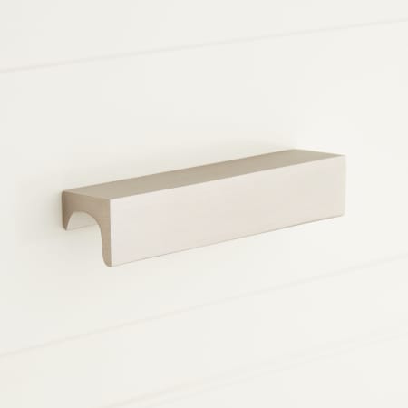 A large image of the Signature Hardware 953113-4 Satin Nickel