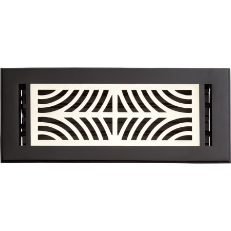 A large image of the Signature Hardware 953144-4-10 Black / Polished Nickel