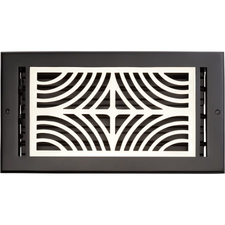 A large image of the Signature Hardware 953145-6-14 Black / Polished Nickel