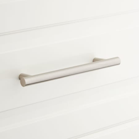 A large image of the Signature Hardware 945975-6 Satin Nickel