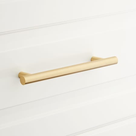 A large image of the Signature Hardware 945975-6 Satin Brass