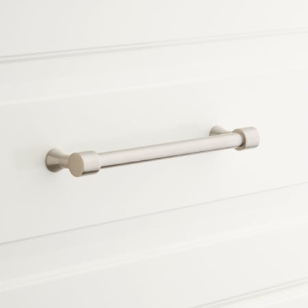 A large image of the Signature Hardware 945977-4 Satin Nickel