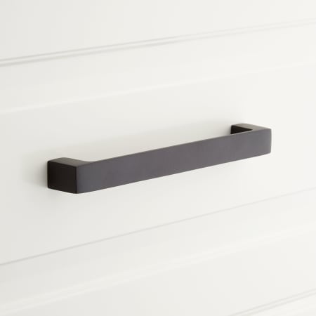 A large image of the Signature Hardware 946449-12 Matte Black