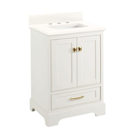 A large image of the Signature Hardware 953528-24-RUMB-8 Soft White / Arctic White