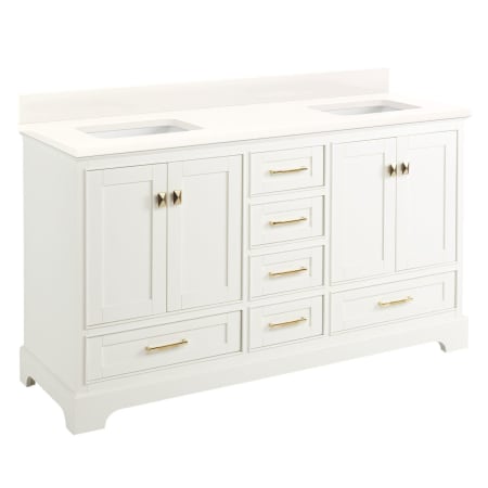 A large image of the Signature Hardware 953528-60-RUMB-0 Soft White / Arctic White