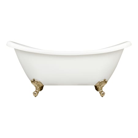 A large image of the Signature Hardware 946174-63-RR-ND White / Polished Brass