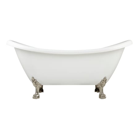 A large image of the Signature Hardware 946175-63-RR-ND White / Polished Brass