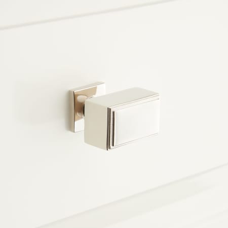 A large image of the Signature Hardware 953558 Polished Nickel