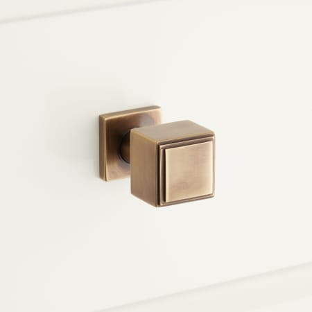 A large image of the Signature Hardware 953559 Antique Brass