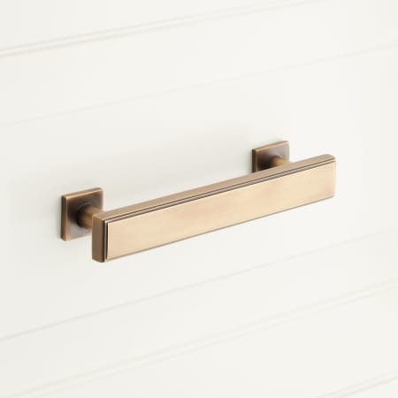 A large image of the Signature Hardware 953560-6 Antique Brass