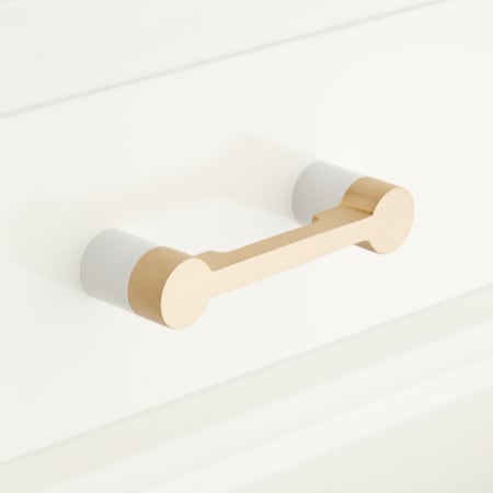 A large image of the Signature Hardware 953585-3 Brushed Brass