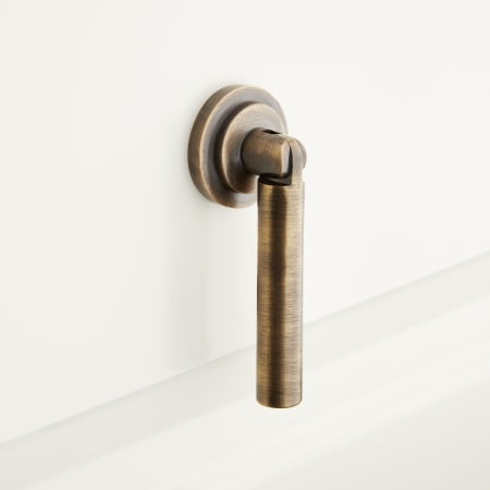 A large image of the Signature Hardware 953578 Antique Brass