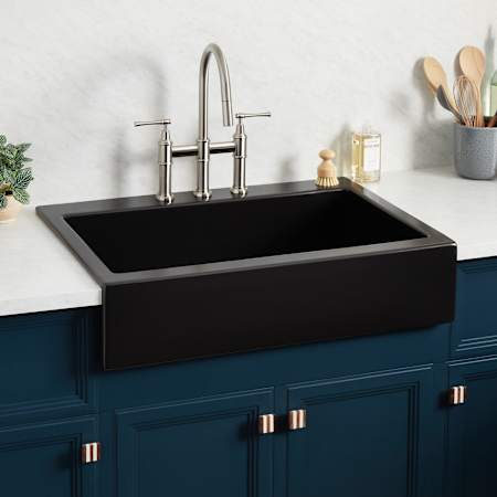 A large image of the Signature Hardware 953593-33 Matte Black