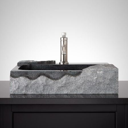 A large image of the Signature Hardware 484616 Blue Gray Granite