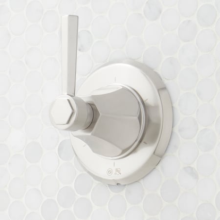 A large image of the Signature Hardware 955085-L Brushed Nickel