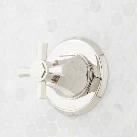 A large image of the Signature Hardware 955085-C-V Polished Nickel