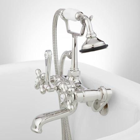 A large image of the Signature Hardware 900480 Signature Hardware-900480-Polished Nickel Side View