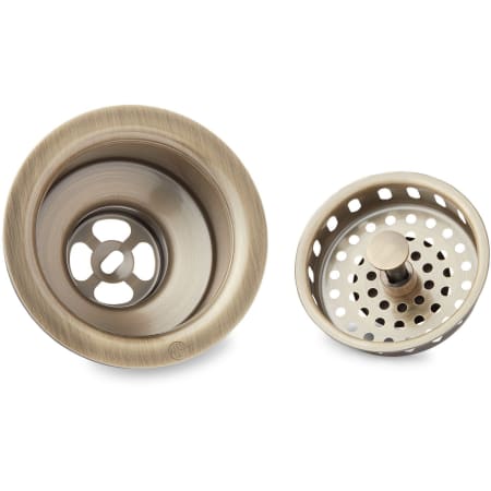 3-1/2 Kitchen Sink Basket Strainer - Satin Copper | Signature Hardware
