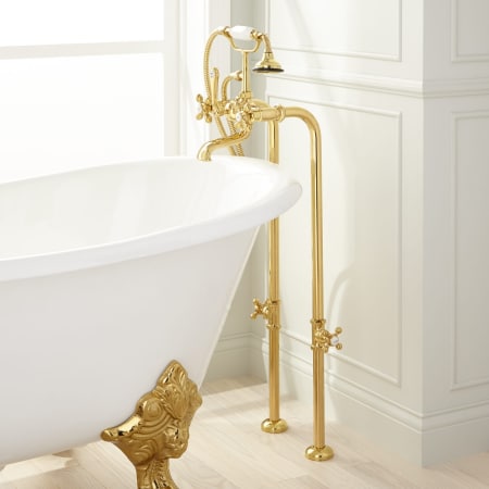 A large image of the Signature Hardware 904811-31 Signature Hardware-904811-31-Full View - Polished Brass