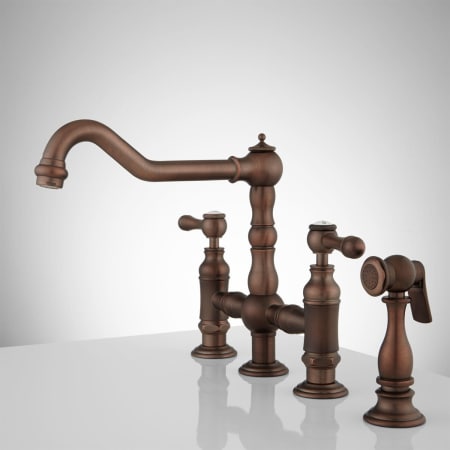 A large image of the Signature Hardware 906110 Signature Hardware-906110-Side - Oil Rubbed Bronze