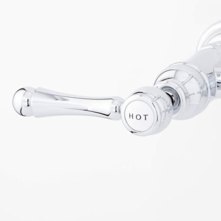 A large image of the Signature Hardware 906112 Signature Hardware-906112-Handle Detail - Chrome