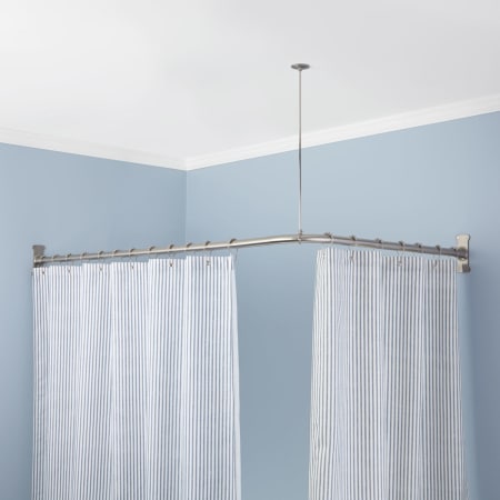 A large image of the Signature Hardware 913110-36X36 Signature Hardware-913110-36X36-Application Shot - Brushed Nickel