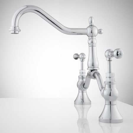 A large image of the Signature Hardware 918025 Signature Hardware-918025-Chrome - Side