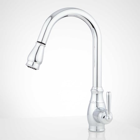 A large image of the Signature Hardware 921264 Signature Hardware-921264-Side View - Chrome