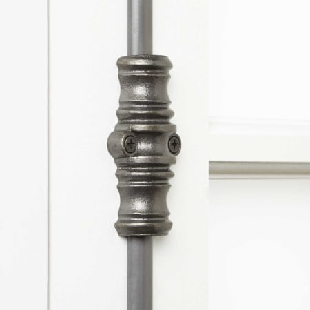 A large image of the Signature Hardware 926732 Signature Hardware-926732-Antique Iron-Guide Detail