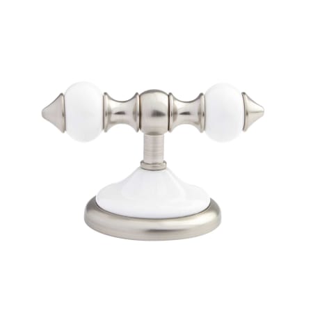 A large image of the Signature Hardware 929499 Signature Hardware-929499-Brushed Nickel-Side View