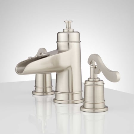 A large image of the Signature Hardware 932622 Signature Hardware-932622-Brushed Nickel - Side