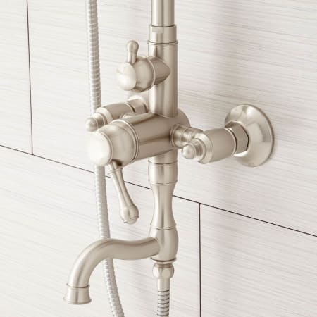 A large image of the Signature Hardware 939624 Signature Hardware-939624-Brushed Nickel Detail