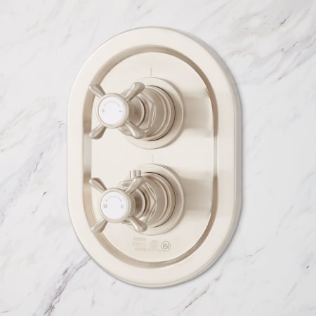 A large image of the Signature Hardware 940598-12-6 Signature Hardware-940598-12-6-Brushed Nickel Detail