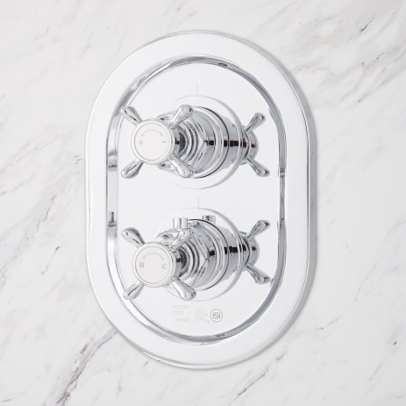 A large image of the Signature Hardware 940598-12-6 Signature Hardware-940598-12-6-Chrome Detail