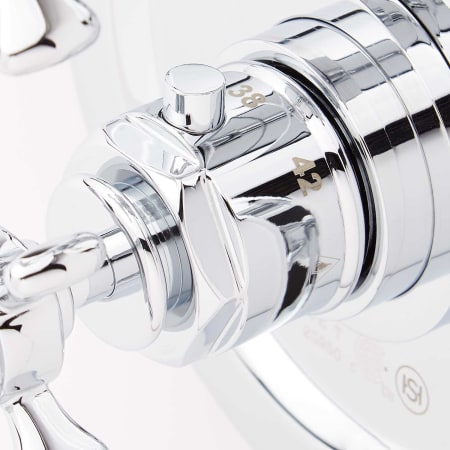 A large image of the Signature Hardware 940598-12-6 Signature Hardware-940598-12-6-Chrome Temperature Detail