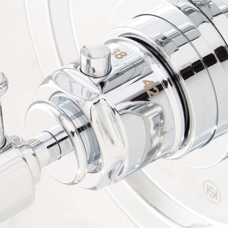 A large image of the Signature Hardware 940601-10-6 Signature Hardware-940601-10-6-Chrome Temperature Detail