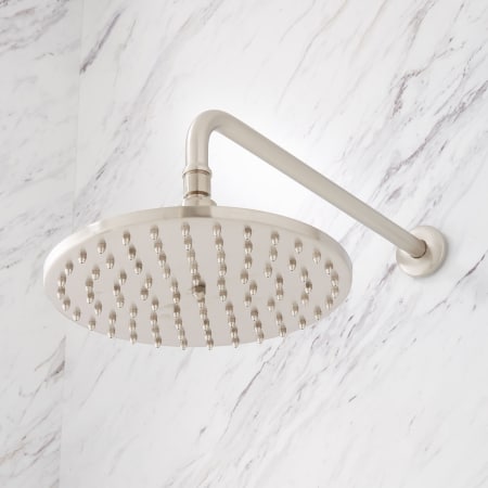 A large image of the Signature Hardware 940603-10 Signature Hardware-940603-10-Brushed Nickel Detail