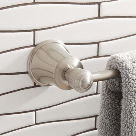 A large image of the Signature Hardware 940982 Signature Hardware-940982-Brushed Nickel-Towel Bar
